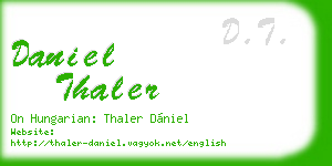 daniel thaler business card