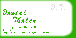 daniel thaler business card